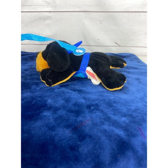 Melissa & Doug Black and Brown 10” Puppy Dog Plush Stuffed Animal Toy Vet Play W - Picture 4 of 9